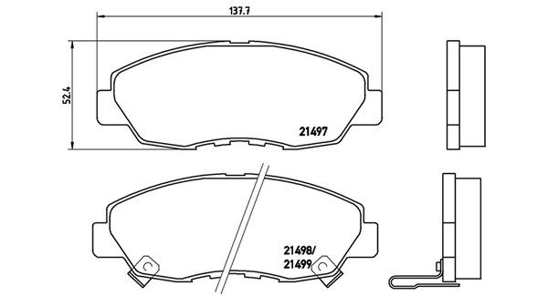 MAGNETI MARELLI Piduriklotsi komplekt,ketaspidur 363700428042